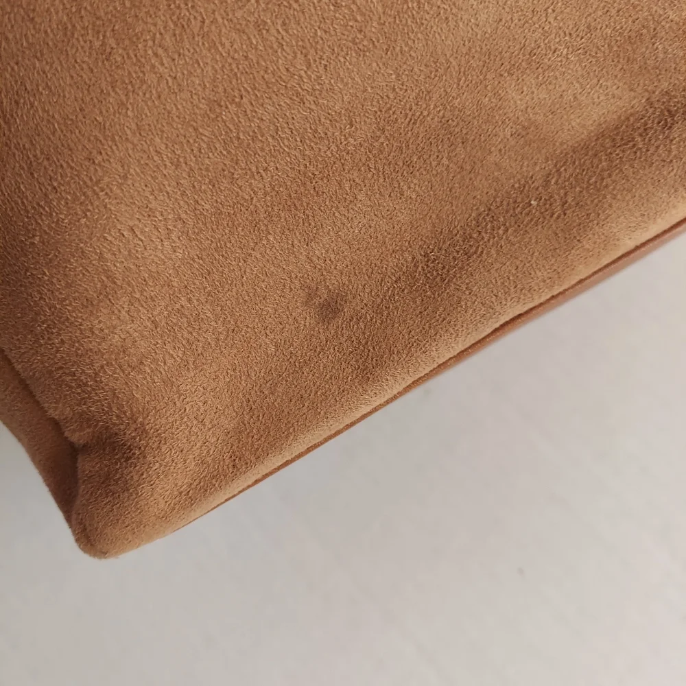 Minicci Faux Suede Leather Shoulder Tan Bag - Picture 13 of 16